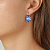 Серьги CHANTAL SS LIGHT BLUE Dyrberg Kern 440096 - миниатюра - рис 2.