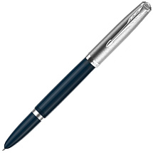 Перьевая ручка Parker 51 CORE MIDNIGHT BLUE CT, перо: F, цвет чернил: black, в подарочной упаковке.