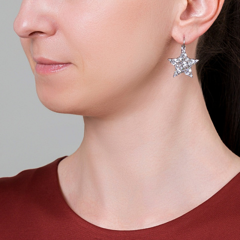 Серьги LIBRA SS CRYSTAL Dyrberg Kern 450010 - рис 2.