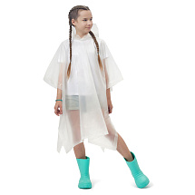 Пончо Hawaii c чехлом детский, белый