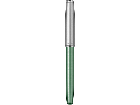 Перьевая ручка Parker Sonnet Essentials Green SB Steel CT, перо: F, цвет чернил: black, в подарочной упаковке. - рис 4.