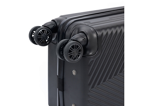 Чемодан TORBER ЛАМА, чёрный, ABS-пластик, 38 х 21 х 55 см, 37 л - рис 8.