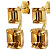 Серьги TETI SG GOLDEN Dyrberg Kern 460005 - миниатюра - рис 3.