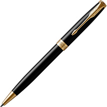 Ручка шариковая «Parker Sonnet Core Black Lacquer GT», черный/золотистый