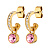 Серьги DESSA SG LIGHT ROSE Dyrberg Kern 380066 - миниатюра