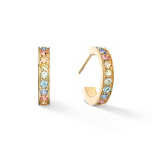 Серьги Multicolour Pastel Gold Coeur de Lion 0127/21-1590
