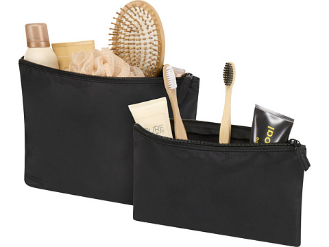 Swift набор косметичек из переработанного материала GRS, черный - рис 3.