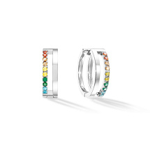 Серьги Multicolour Silver Coeur de Lion 0136/21-1517
