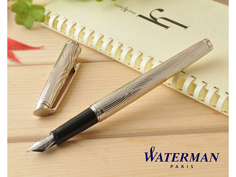 Перьевая ручка Waterman Hemisphere Deluxe , цвет: Metal CT, перо: F - рис 4.