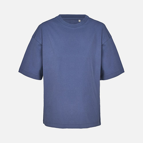 Футболка оверсайз женская Boxy Women, синяя (джинс) - рис 2.