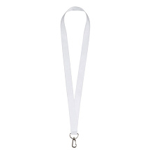 Ланъярд 2 см под сублимацию с трендовым карабином, серебристый