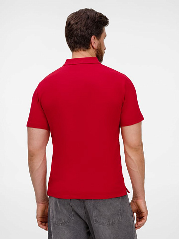 Рубашка поло унисекс Tervise, красная - рис 7.