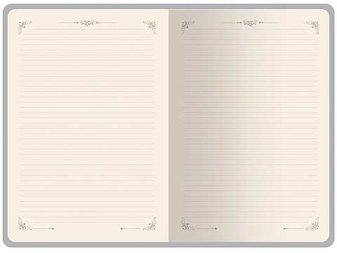 Ежедневник недатированный А4 Royal, синий с бронзовым срезом - рис 6.