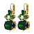 Серьги PARSANA SG GREEN Dyrberg Kern 470012 - миниатюра - рис 3.