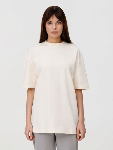 Футболка оверсайз унисекс Sideline, молочно-белая - рис 11.