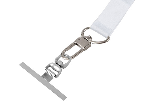 Ланъярд 2,5 см под сублимацию с трендовым карабином и металлическим держателем для телефона - рис 4.