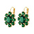 Серьги VALENTINA SG GREEN Dyrberg Kern 390073 - миниатюра