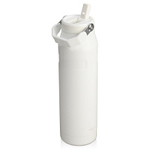 Бутылка для воды объемом 1,06 литра с откидной трубочкой Stanley IceFlow™ 2.0 - Frosted white