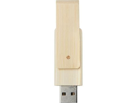 Rotate, USB-накопитель объемом 16 ГБ из бамбука, бежевый - рис 2.