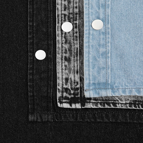 Куртка джинсовая O3, черная - рис 13.