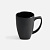 Кружка Foretta, черная - миниатюра