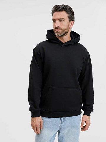 Худи унисекс оверсайз Songo, черное - рис 6.