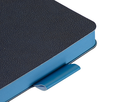 Ежедневник А5 датированный Boston 2027, темно-синий с голубым обрезом - рис 5.