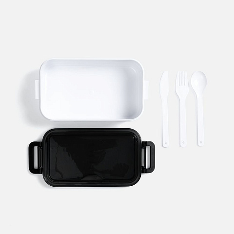 Ланчбокс Pranzo, белый с черным - рис 5.