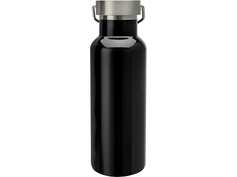 Бутылка для воды Thor из нержавеющей стали, сертифицированной по стандарту RCS, сплошной черный - рис 3.