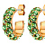 Серьги HEIDI SG LIGHT GREEN - миниатюра - рис 4.