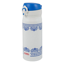 Термос из нерж. стали тм THERMOS JNL-402-BLWH SS V.Insulated Flask,400ml, бело-синий