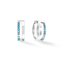 Серьги Blue-Silver Coeur de Lion 0136/21-0717