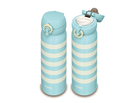 Термос из нерж. стали тм THERMOS JNL-502-WBD ,SS V.Insulated Flask,500ml, голубой - рис 3.