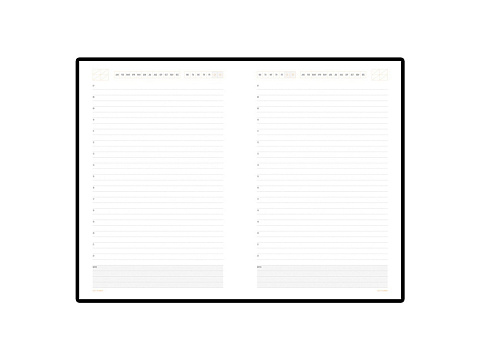 Ежедневник А5 недатированный Mercury, оранжевый - рис 2.