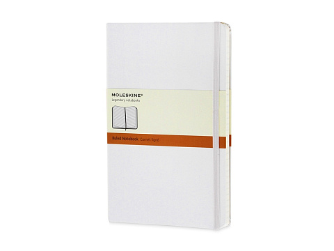 Записная книжка Moleskine Classic (в линейку) в твердой обложке, Large (13х21см), белый