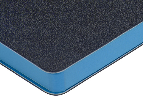 Ежедневник А5 датированный Boston 2027, темно-синий с голубым обрезом - рис 4.