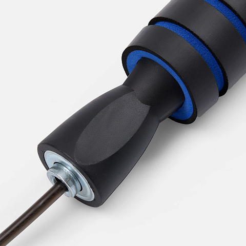 Беспроводная скакалка Silentino, черная с синим - рис 3.