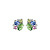 Серьги EMMA SS PASTEL MULTI Dyrberg Kern 440057 - миниатюра