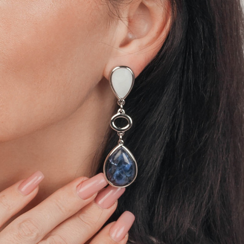 Серьги Madre, Sodalite Possebon A0585.1.23 S - рис 3.
