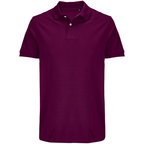 Рубашка поло унисекс Pacific, фиолетовая (сливовая) - рис 2.