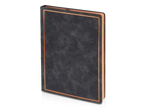 Ежедневник недатированный А4 Royal, черный с бронзовым срезом