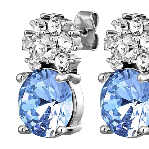 Серьги BECKIA SS LIGHT SAPPHIRE Dyrberg Kern 460071 - рис 3.