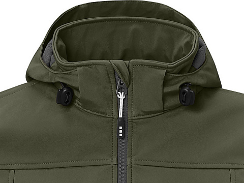 Куртка софтшел Ланглей женская, зеленый лесной - рис 4.