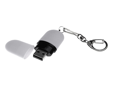 Флешка Goutte Soft-touch на 16 Гб, белый - рис 2.