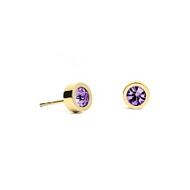 Пусеты Amethyst 6х3 Fiore Luna SWE126 AM G