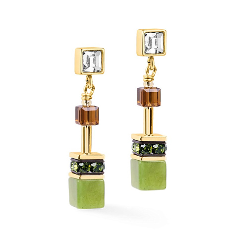 Серьги Brown-Olive