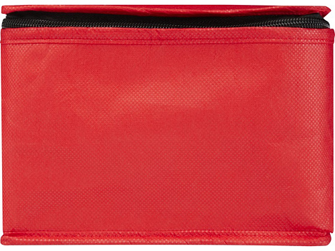 Spectrum нетканая сумка-холодильник, 4 л, на 6 банок, из переработанных материалов, красный - рис 2.