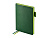 Ежедневник А5 датированный Boston 2027, зеленый с салатовым обрезом - миниатюра