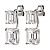 Серьги TETI SS CRYSTAL Dyrberg Kern 460008 - миниатюра