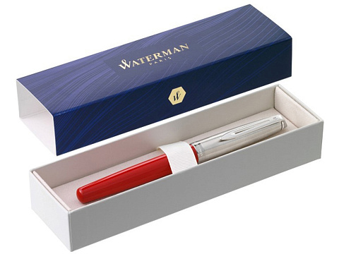 Ручка роллер Waterman  Embleme цвет RED CT, цвет чернил: черный - рис 4.